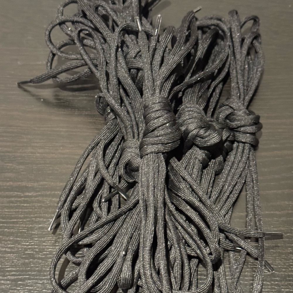 Dr Martens 140cm Round, Black Shoestrings Boot Laces, 10 Pairs NWOT